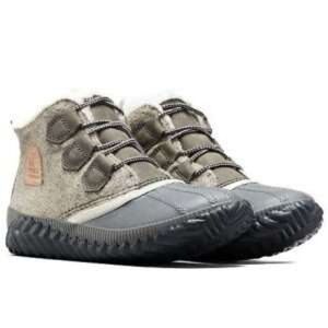 Sorel Gray and Tan Winter Boots with Waterproof Design